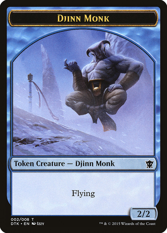 Djinn Monk Token [Dragons of Tarkir Tokens] | Boutique FDB TCG