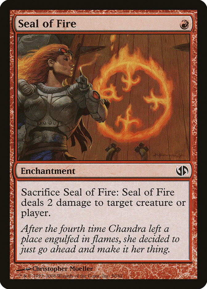 Seal of Fire [Duel Decks: Jace vs. Chandra] | Boutique FDB TCG