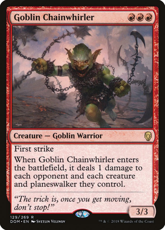 Goblin Chainwhirler [Dominaria] | Boutique FDB TCG