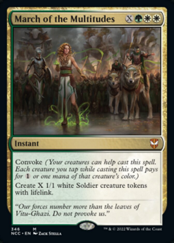 March of the Multitudes [Streets of New Capenna Commander] | Boutique FDB TCG