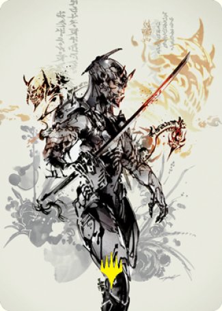 Satoru Umezawa 1 Art Card (Gold-Stamped Signature) [Kamigawa: Neon Dynasty Art Series] | Boutique FDB TCG