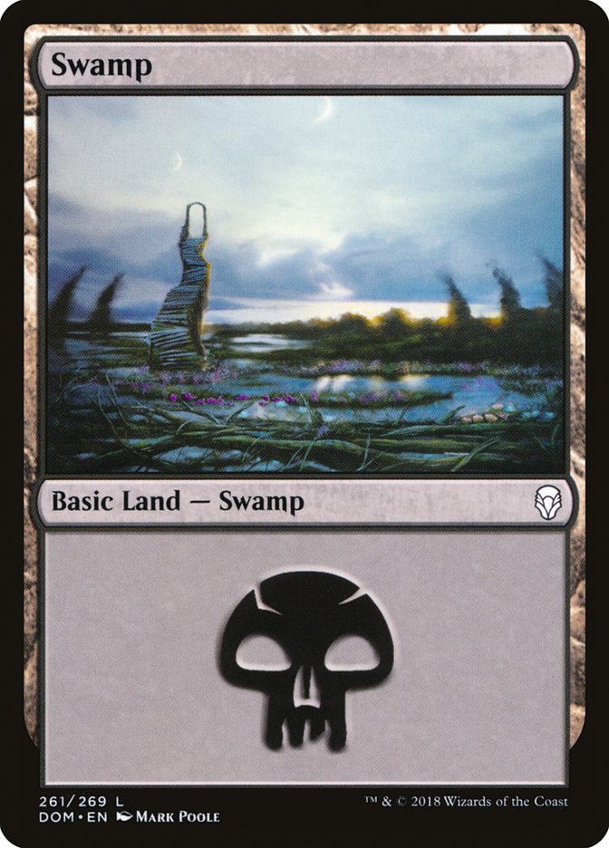 Swamp (261) [Dominaria] | Boutique FDB TCG