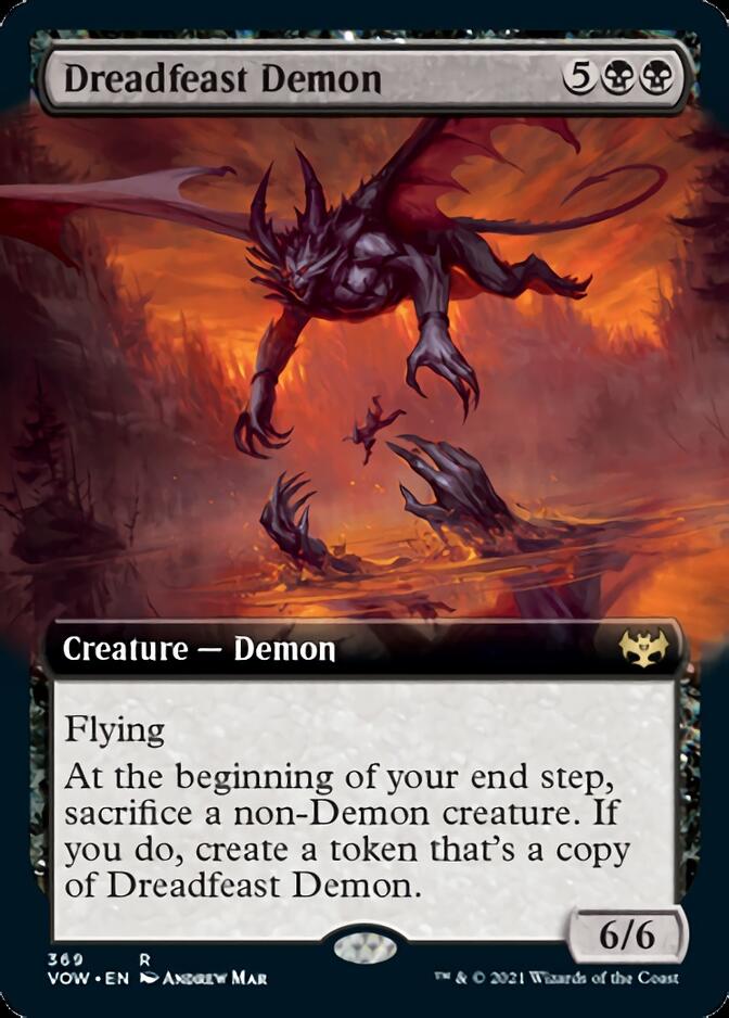 Dreadfeast Demon (Extended Art) [Innistrad: Crimson Vow] | Boutique FDB TCG