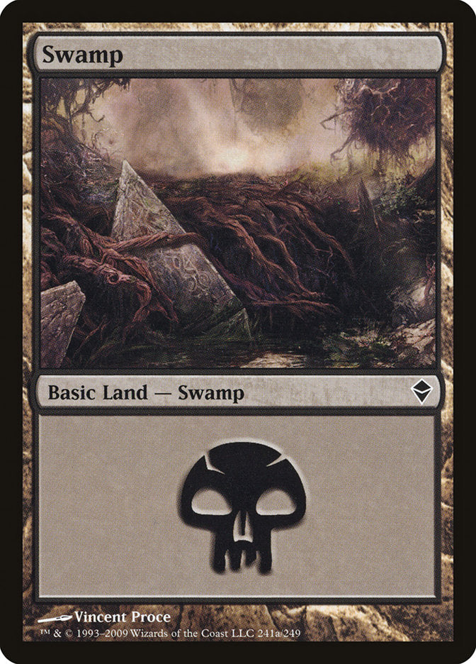 Swamp (241a) [Zendikar] | Boutique FDB TCG