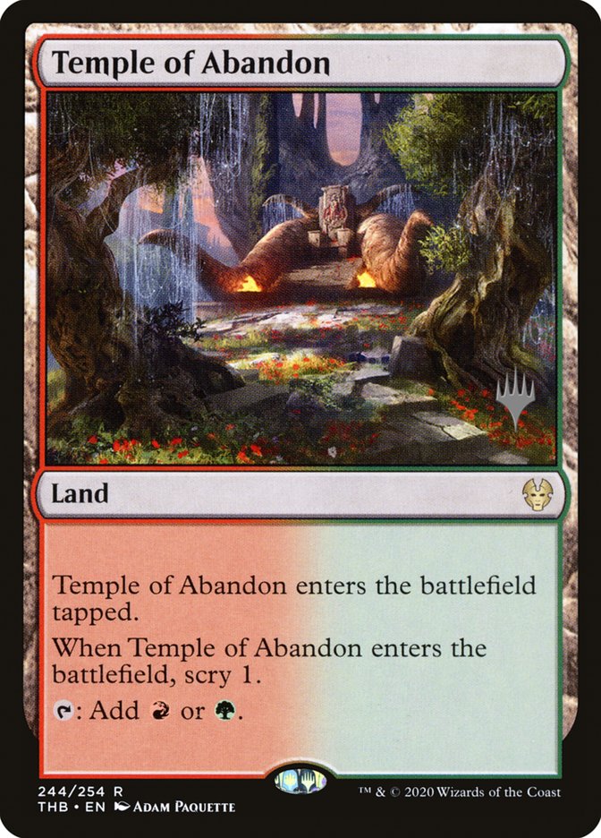 Temple of Abandon (Promo Pack) [Theros Beyond Death Promos] | Boutique FDB TCG