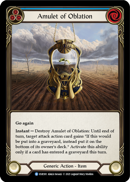 Amulet of Oblation [EVR181] (Everfest)  1st Edition Cold Foil | Boutique FDB TCG