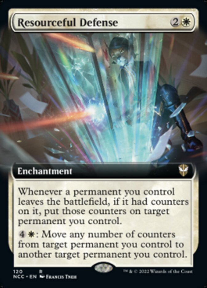 Resourceful Defense (Extended Art) [Streets of New Capenna Commander] | Boutique FDB TCG