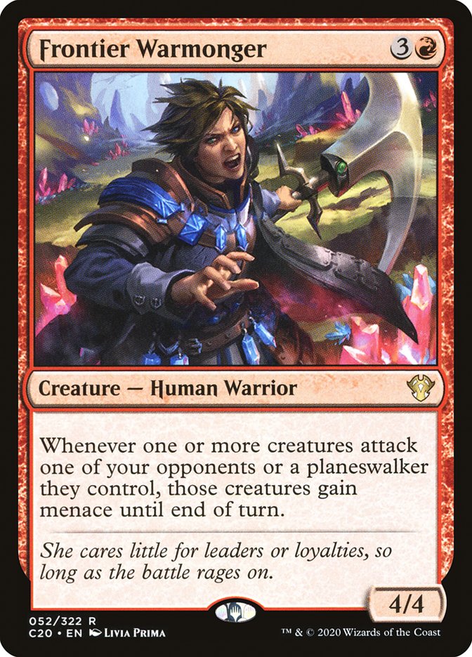 Frontier Warmonger [Commander 2020] | Boutique FDB TCG