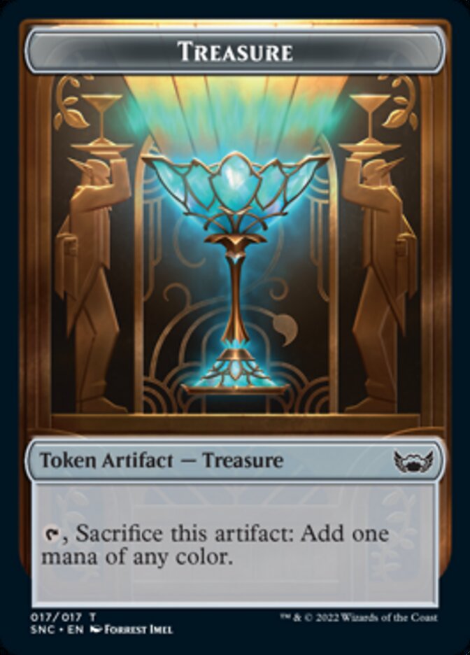 Treasure Token (017) [Streets of New Capenna Tokens] | Boutique FDB TCG