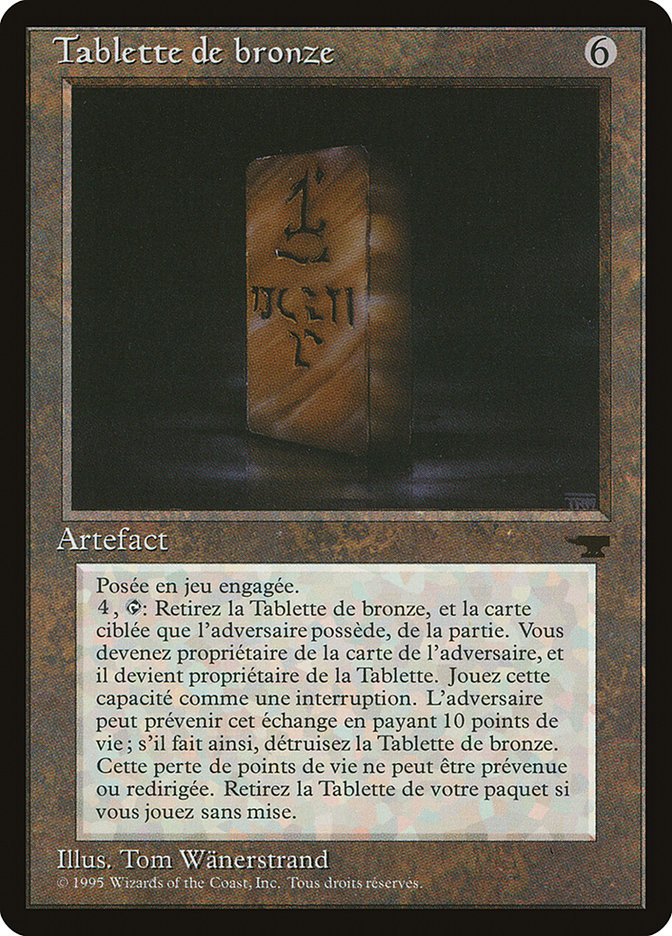 Bronze Tablet (French) - "Tablette de bronze" [Renaissance] | Boutique FDB TCG