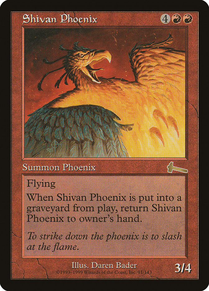 Shivan Phoenix [Urza's Legacy] | Boutique FDB TCG