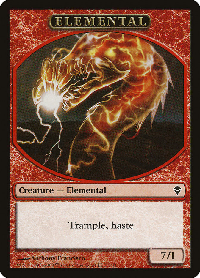 Elemental Token [Zendikar Tokens] | Boutique FDB TCG