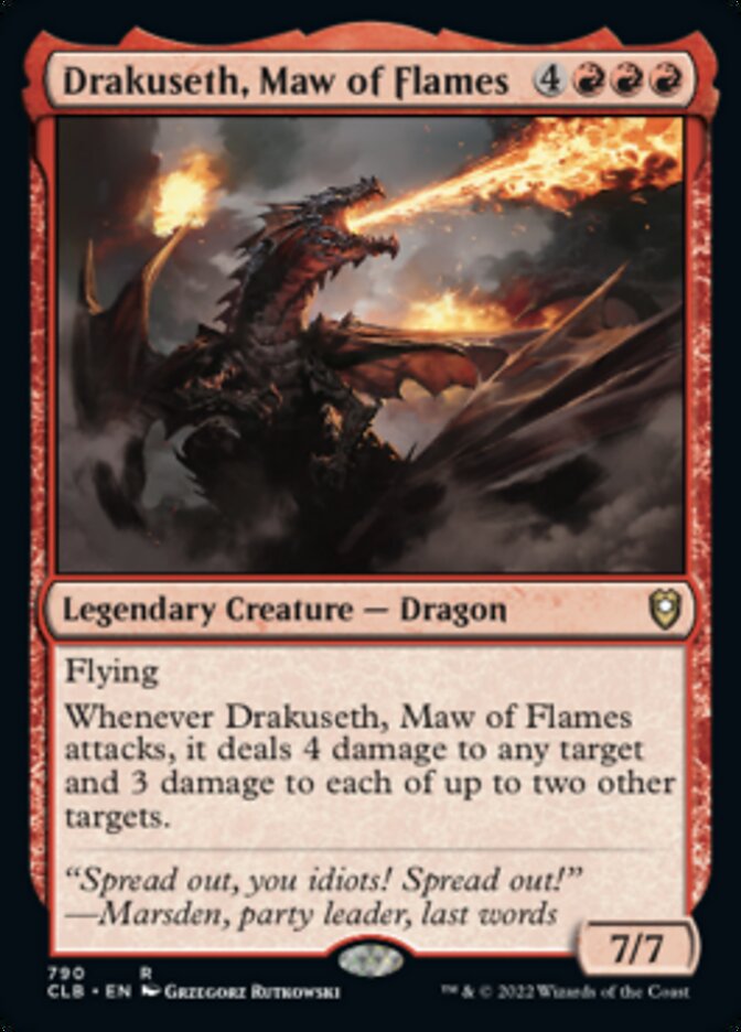 Drakuseth, Maw of Flames [Commander Legends: Battle for Baldur's Gate] | Boutique FDB TCG