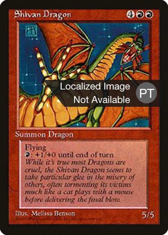 Shivan Dragon [Fourth Edition (Foreign Black Border)] | Boutique FDB TCG
