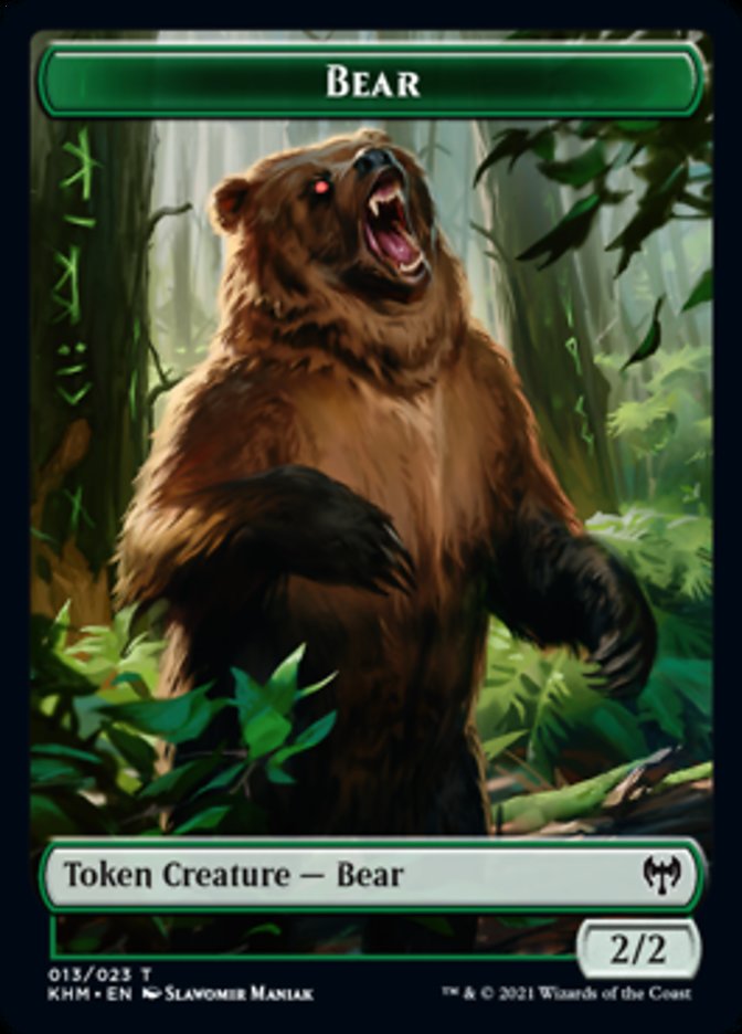 Bear Token [Kaldheim Tokens] | Boutique FDB TCG