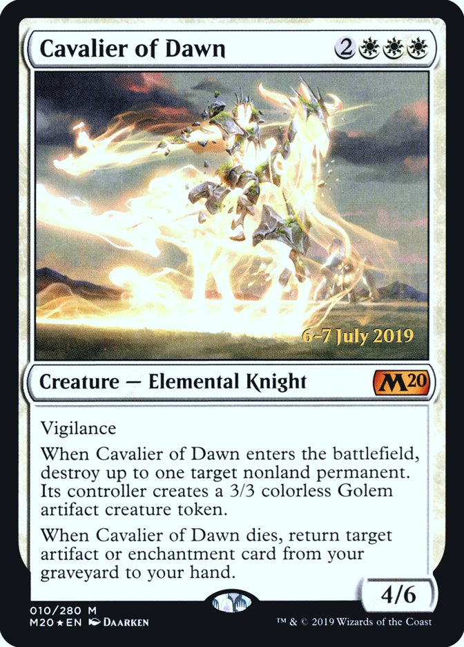 Cavalier of Dawn [Core Set 2020 Prerelease Promos] | Boutique FDB TCG