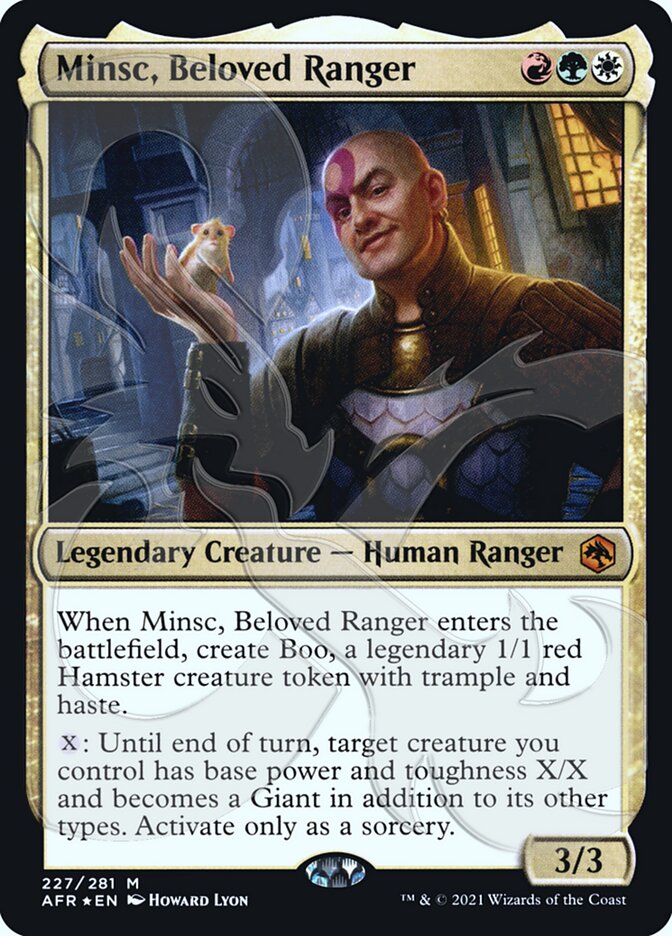 Minsc, Beloved Ranger (Ampersand Promo) [Dungeons & Dragons: Adventures in the Forgotten Realms Promos] | Boutique FDB TCG