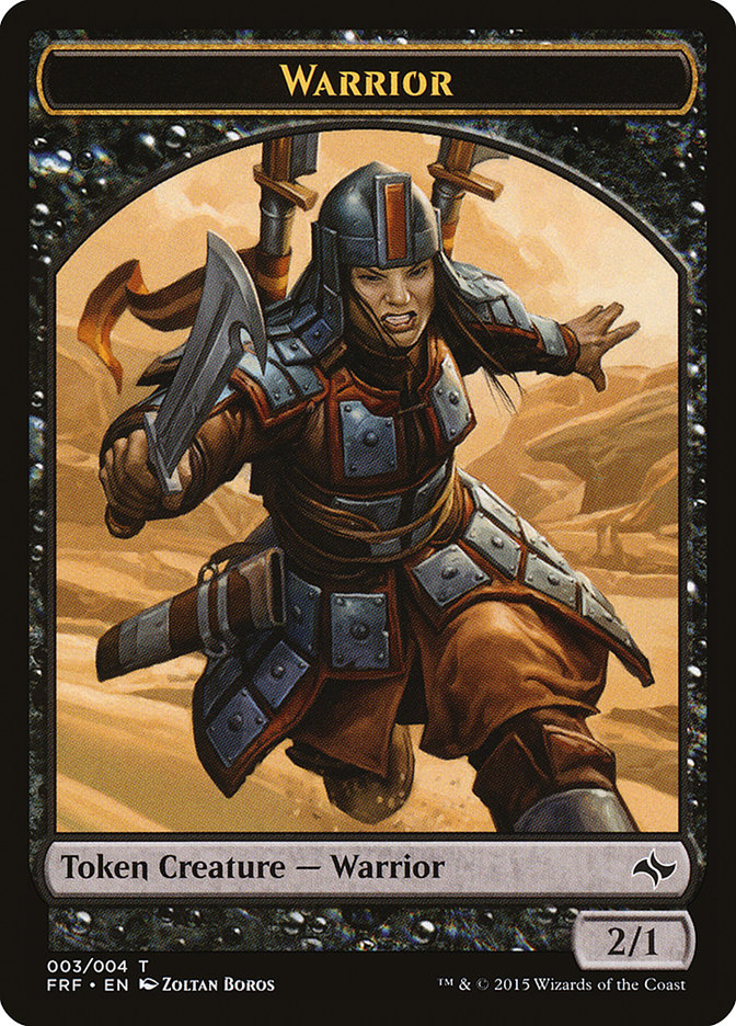 Warrior Token [Fate Reforged Tokens] | Boutique FDB TCG