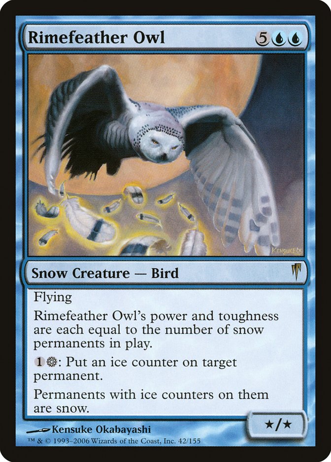 Rimefeather Owl [Coldsnap] | Boutique FDB TCG