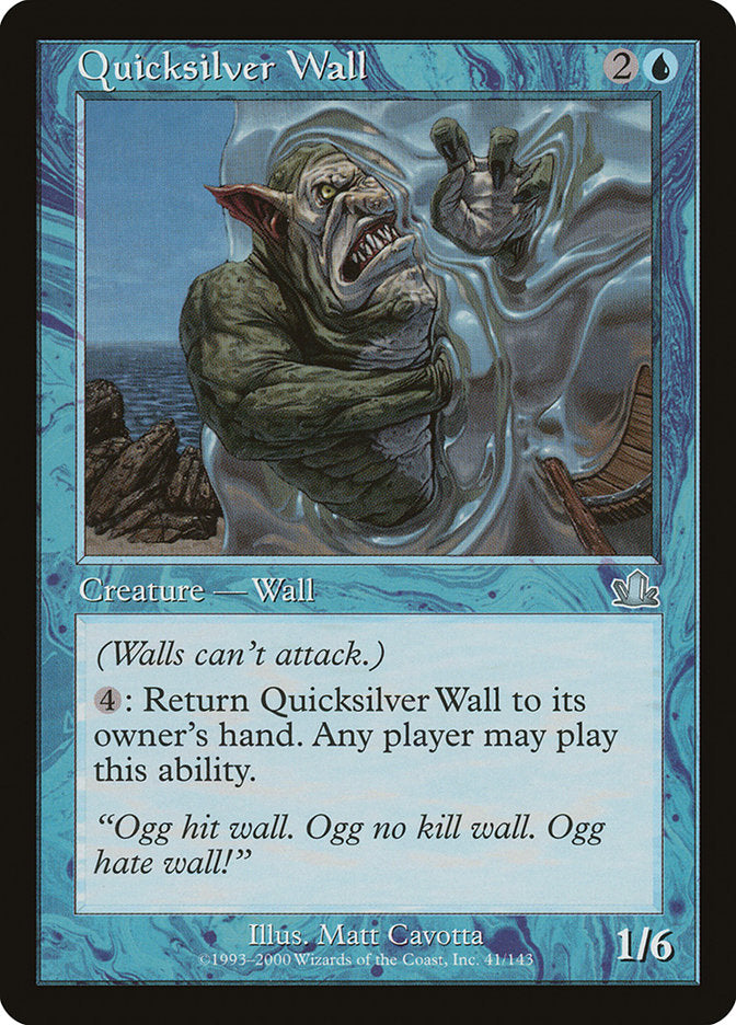 Quicksilver Wall [Prophecy] | Boutique FDB TCG