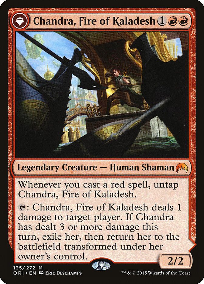 Chandra, Fire of Kaladesh // Chandra, Roaring Flame [Magic Origins] | Boutique FDB TCG