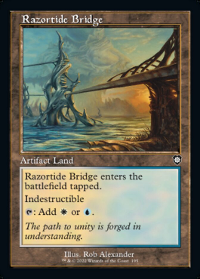 Razortide Bridge (Retro) [The Brothers' War Commander] | Boutique FDB TCG