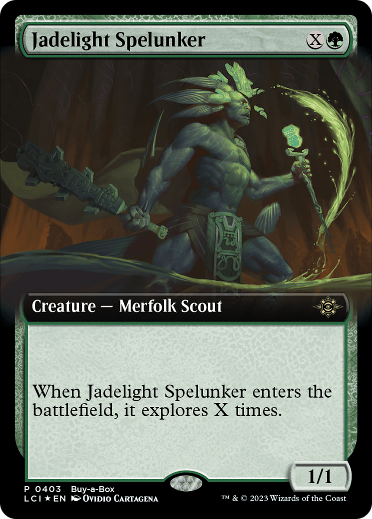 Jadelight Spelunker (Extended Art) (Buy-A-Box) [The Lost Caverns of Ixalan Promos] | Boutique FDB TCG