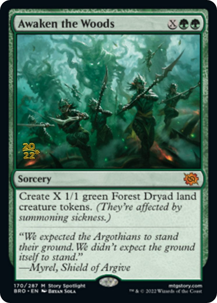 Awaken the Woods [The Brothers' War Prerelease Promos] | Boutique FDB TCG