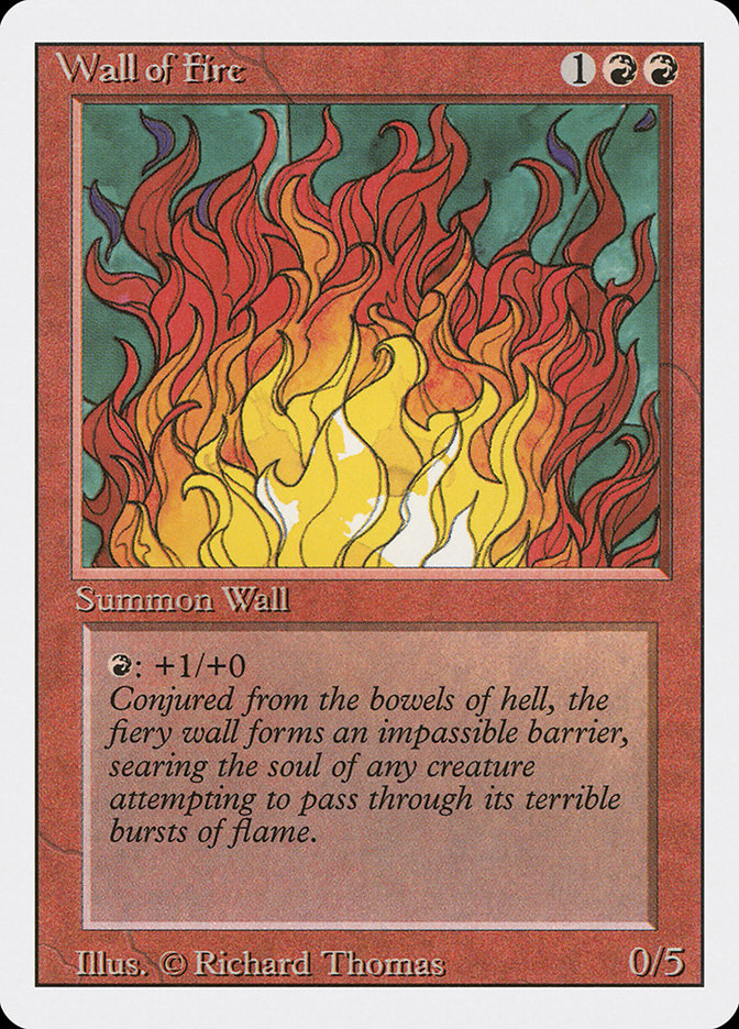 Wall of Fire [Revised Edition] | Boutique FDB TCG