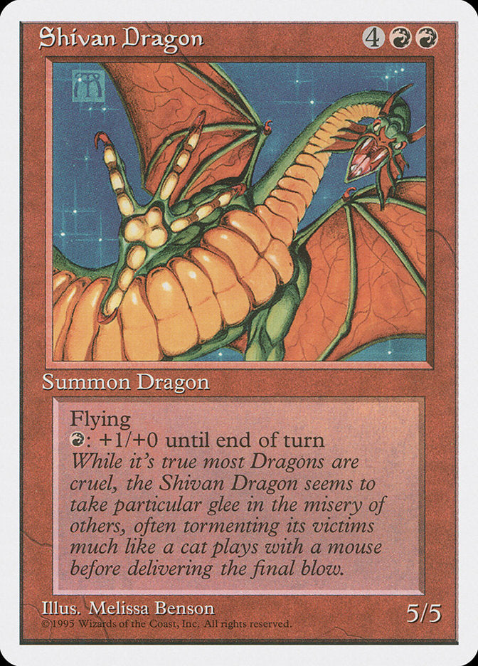 Shivan Dragon [Fourth Edition] | Boutique FDB TCG