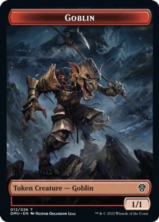 Zombie Knight // Goblin Double-Sided Token [Dominaria United Commander Tokens] | Boutique FDB TCG