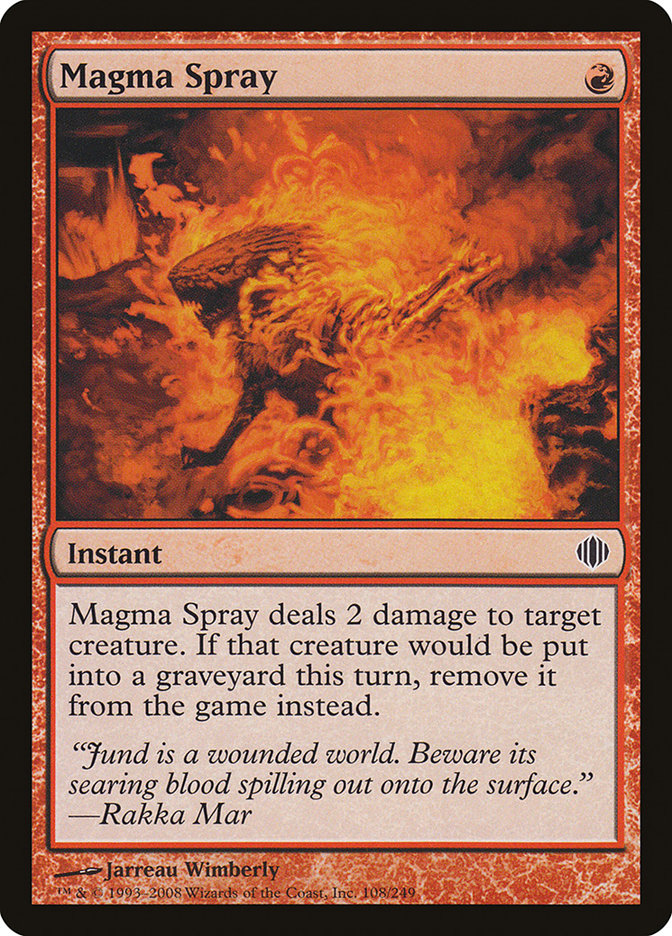 Magma Spray [Shards of Alara] | Boutique FDB TCG