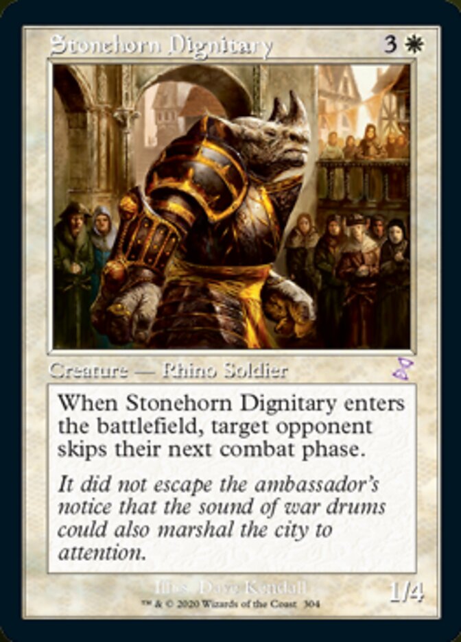 Stonehorn Dignitary (Timeshifted) [Time Spiral Remastered] | Boutique FDB TCG