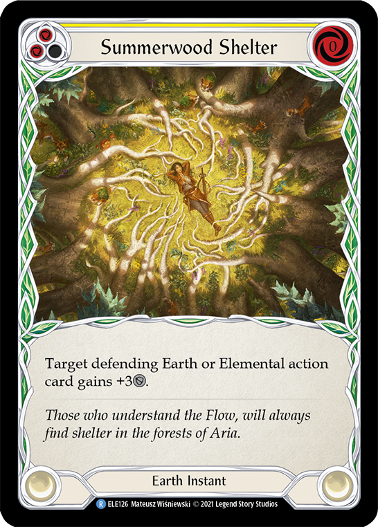 Summerwood Shelter (Yellow) [ELE126] (Tales of Aria)  1st Edition Normal | Boutique FDB TCG