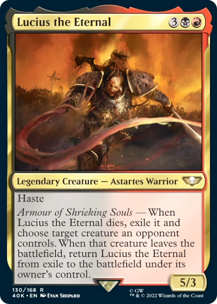 Lucius the Eternal (Surge Foil) [Warhammer 40,000] | Boutique FDB TCG