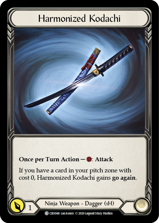 Harmonized Kodachi [CRU048] (Crucible of War)  1st Edition Normal | Boutique FDB TCG