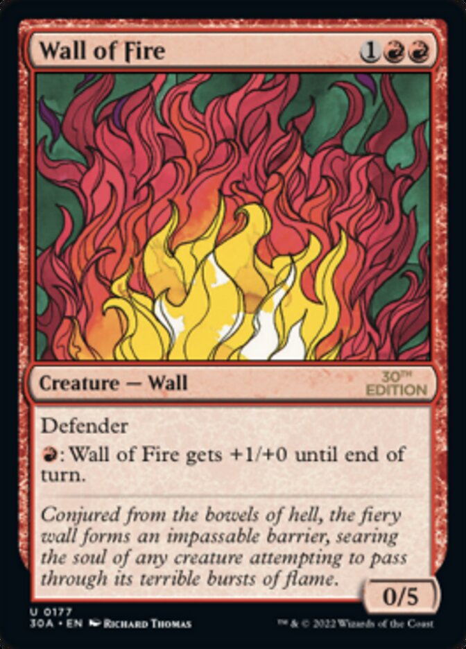 Wall of Fire [30th Anniversary Edition] | Boutique FDB TCG