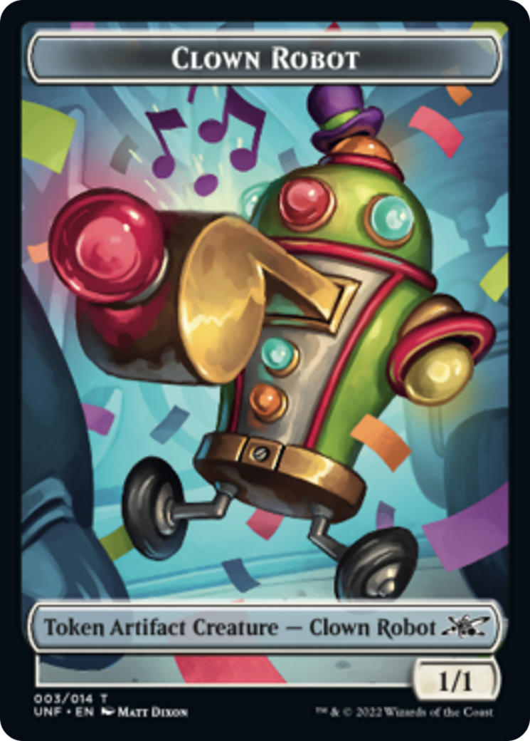 Clown Robot (003) // Balloon Double-Sided Token [Unfinity Tokens] | Boutique FDB TCG