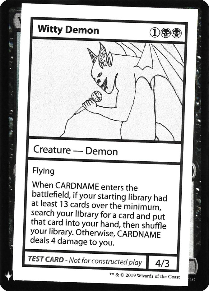 Witty Demon [Mystery Booster Playtest Cards] | Boutique FDB TCG