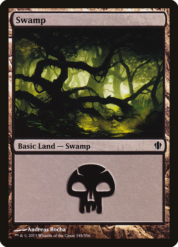 Swamp (348) [Commander 2013] | Boutique FDB TCG