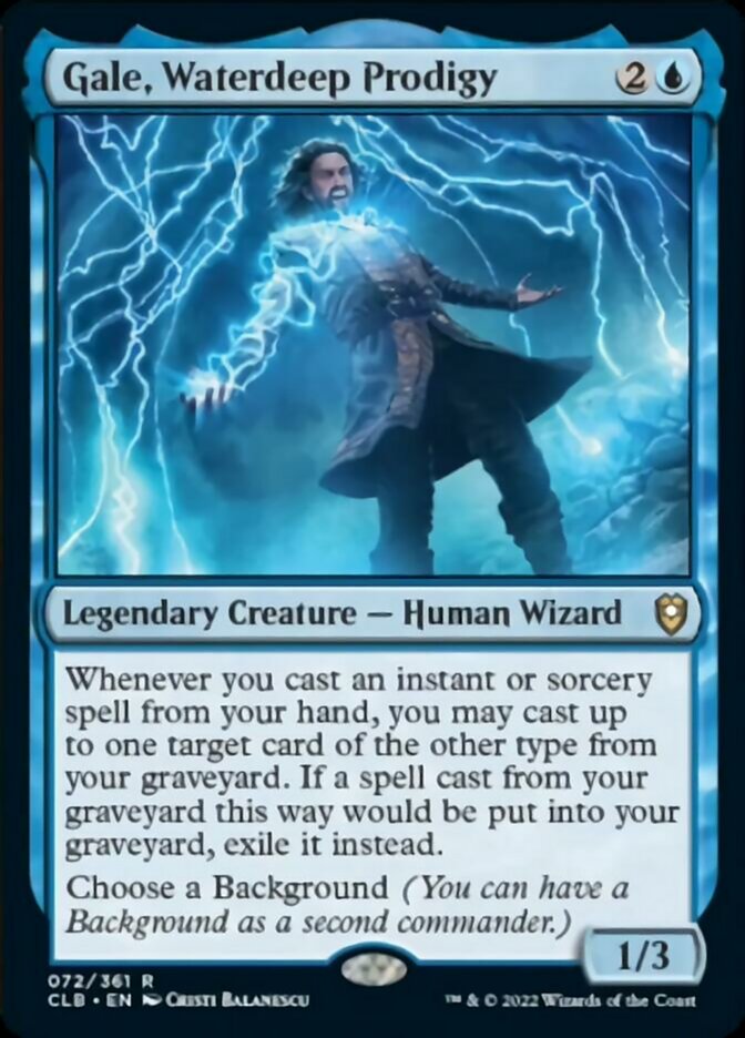 Gale, Waterdeep Prodigy [Commander Legends: Battle for Baldur's Gate] | Boutique FDB TCG