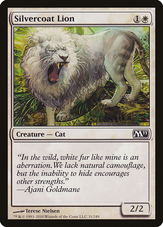 Silvercoat Lion [Magic 2011] | Boutique FDB TCG