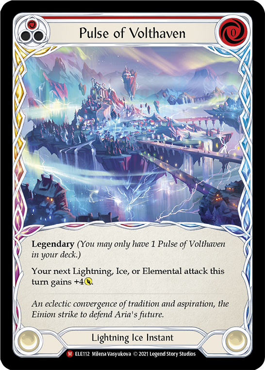 Pulse of Volthaven [ELE112] (Tales of Aria)  1st Edition Cold Foil | Boutique FDB TCG