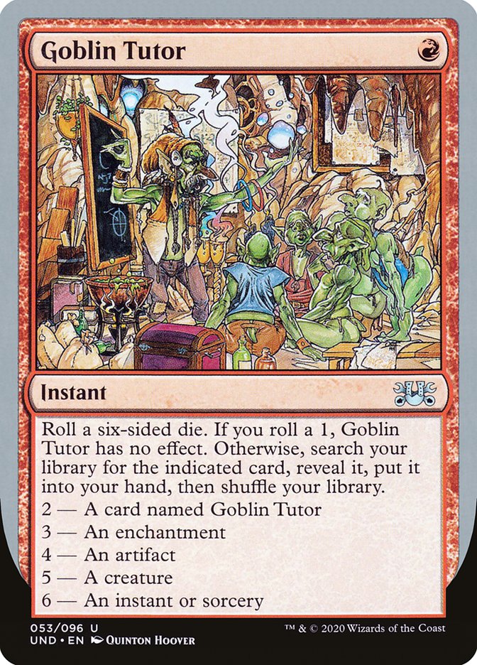 Goblin Tutor [Unsanctioned] | Boutique FDB TCG