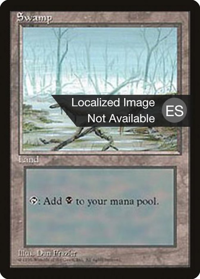 Swamp (A) [Fourth Edition (Foreign Black Border)] | Boutique FDB TCG