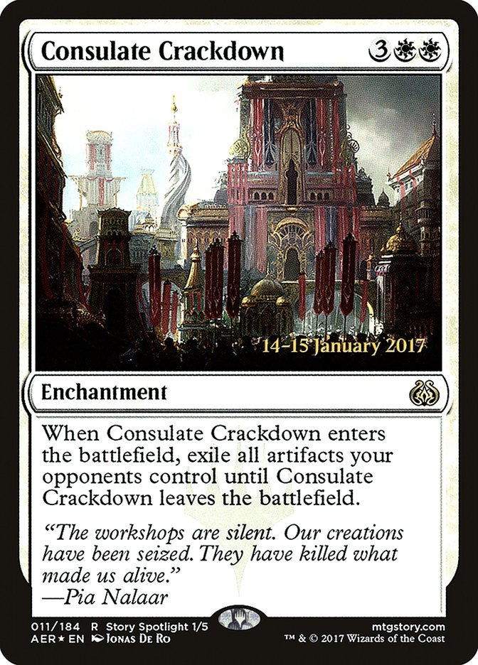 Consulate Crackdown [Aether Revolt Prerelease Promos] | Boutique FDB TCG