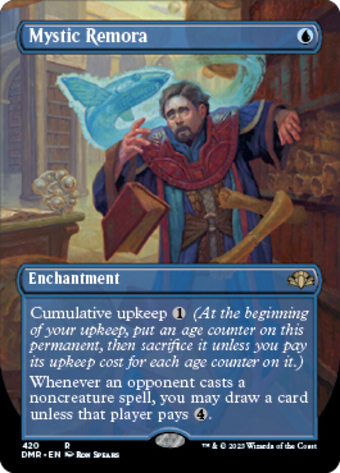 Mystic Remora (Borderless Alternate Art) [Dominaria Remastered] | Boutique FDB TCG