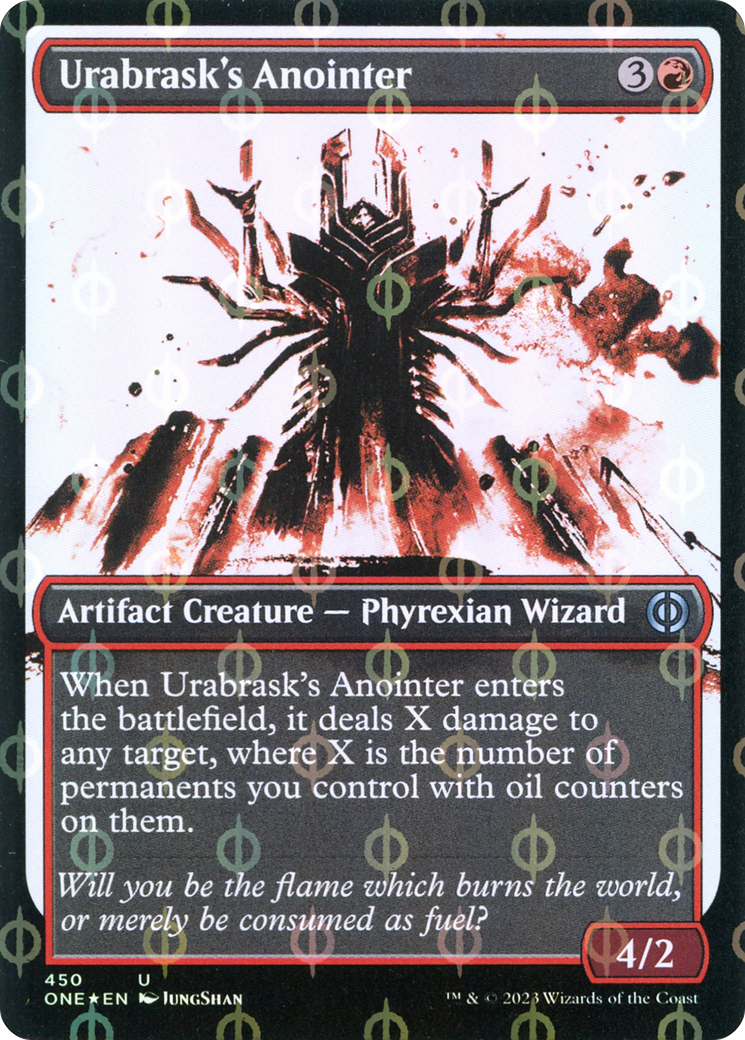 Urabrask's Anointer (Showcase Ichor Step-and-Compleat Foil) [Phyrexia: All Will Be One] | Boutique FDB TCG