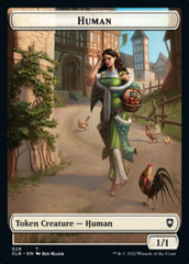 Spider // Human Double-Sided Token [Commander Legends: Battle for Baldur's Gate Tokens] | Boutique FDB TCG