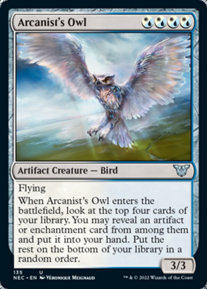 Arcanist's Owl [Kamigawa: Neon Dynasty Commander] | Boutique FDB TCG